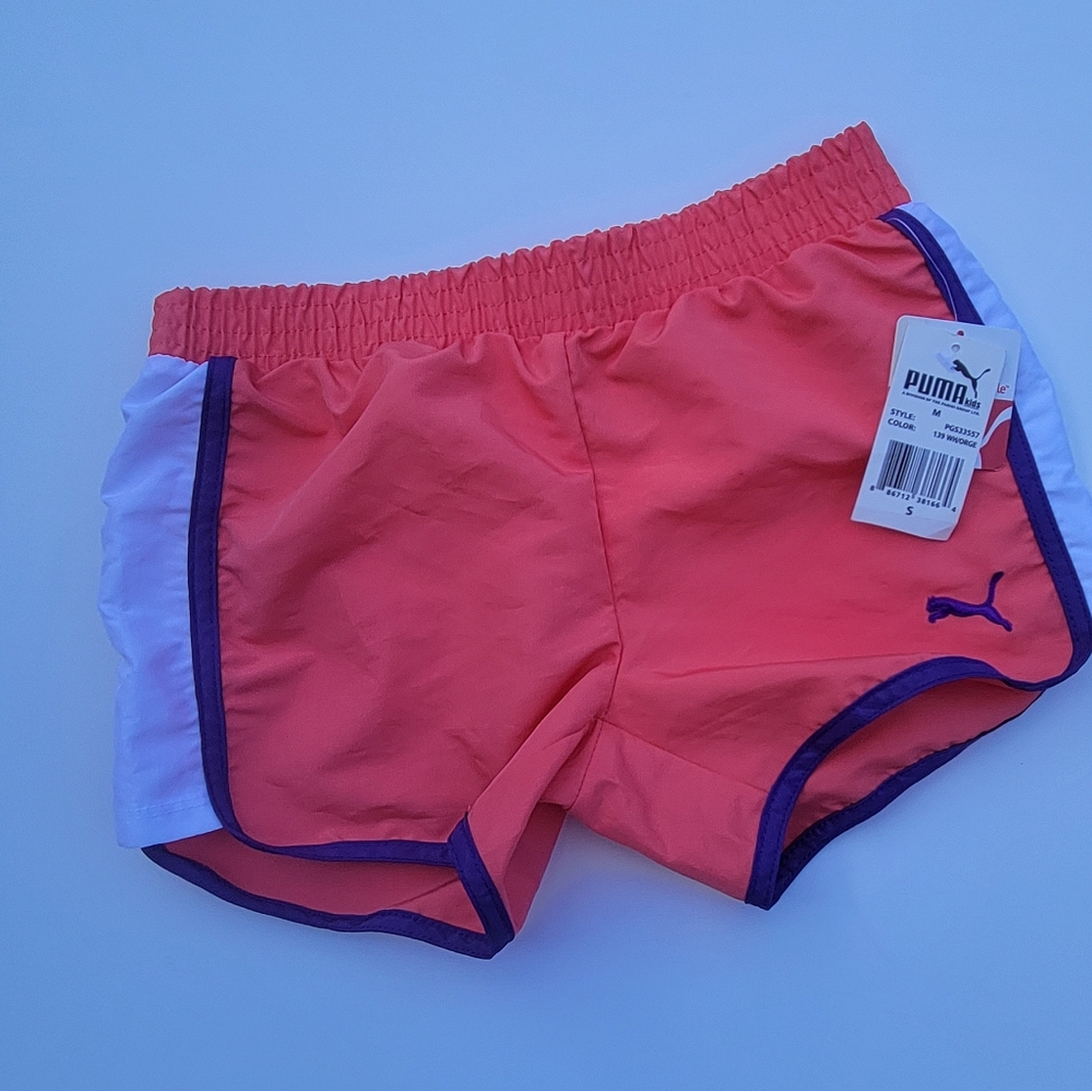 New Puma Running Fitness Shorts for Girls Sz S.